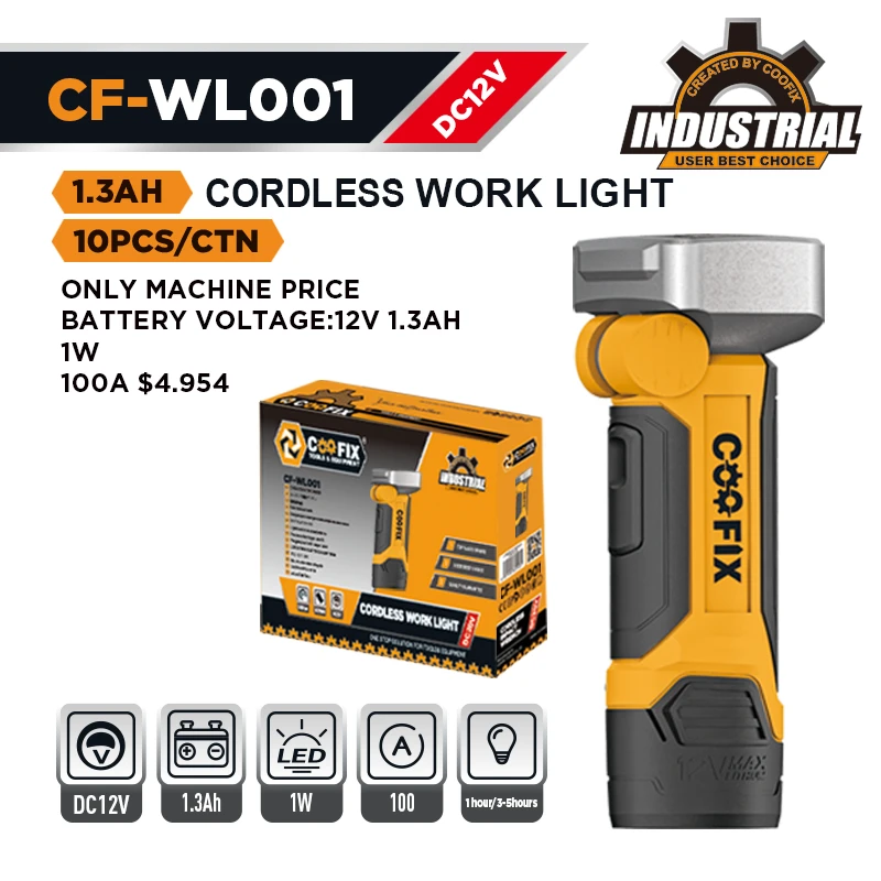 12V 1.3Ah CORDLESS WORK LIGHT factory